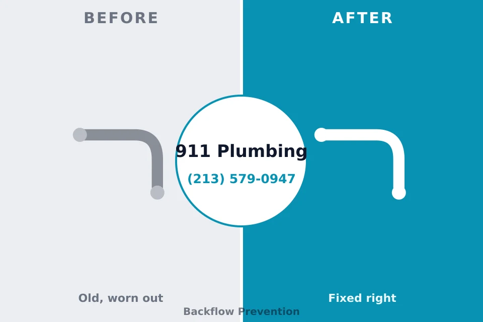 Before and after: plumbing repair Girardville, PA